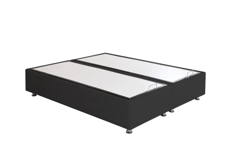 Sommier lit coffre rangement noir SMART