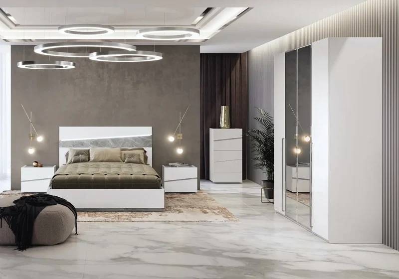 Chambre complète blanc ADEN