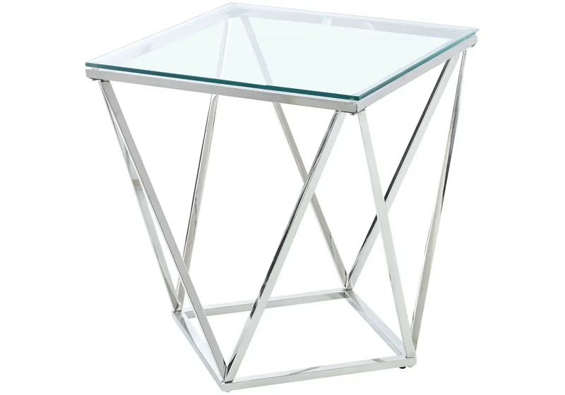 Bout de canapé en verre trempé - Ilea