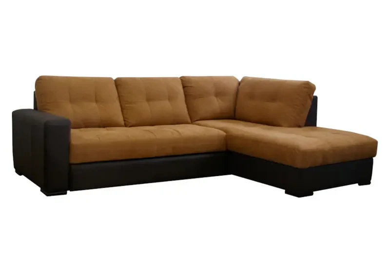 Canapé d'angle modulable convertible rouille - Alex