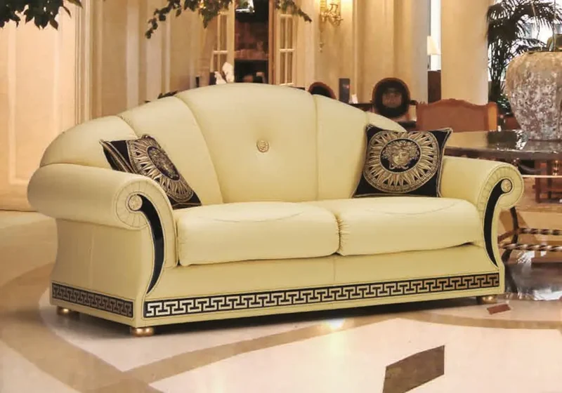 Canapé cuir versace doré LUXURY
