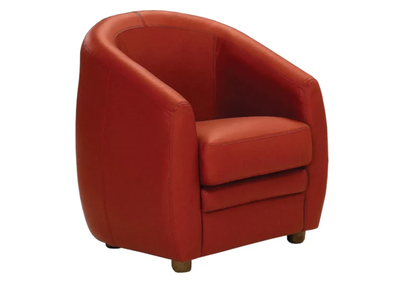 Fauteuil cabriolet en cuir rouge - Apollo
